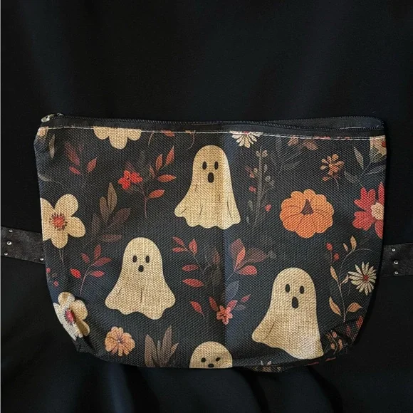 Halloween Gift Set with Ghost, Floral Print Pouch - Picture 3 of 11